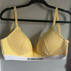 Victoria's Secret Yellow Lace Bralette